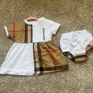 Authentic Burberry Dress w/ Diaper Cover